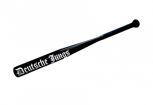 Baseballschläger Deutsche Jungs schwarz weisse Schrift