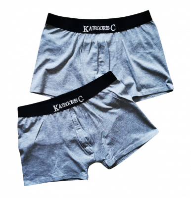 Kategorie C Boxer Shorts 2er Pack grau