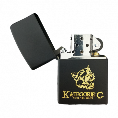 Kategorie C Zippo schwarz gold