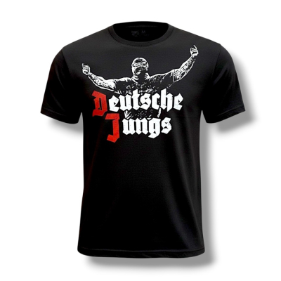 T-shirt Deutsche Jungs schwarz