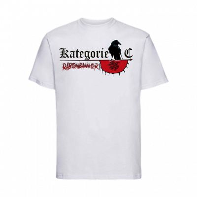 T-shirt Kategorie C Rabenbanner weiß