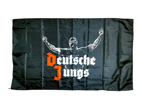 Fahnenbanner Deutsche Jungs schwarz NEU