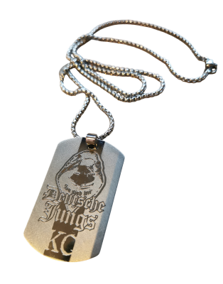 Edelstahl Dogtag Deutsche Junger Kapuze erhaben