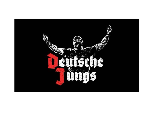 Fahnenbanner Deutsche Jungs schwarz NEU