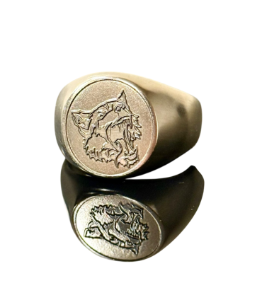 Siegelring Wolfskopf