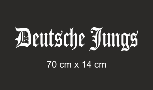 Heckscheibenaufkleber Deutsche Jungs