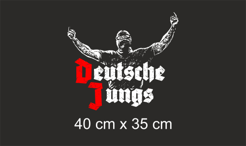 Heckscheibenaufkleber Deutsche Jungs Logo