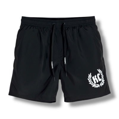 Badeshort KC Lorbeer Kordeldruck