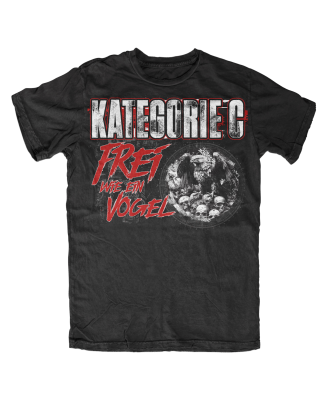 T-shirt Kategorie C Frei wie ein Vogel schwarz