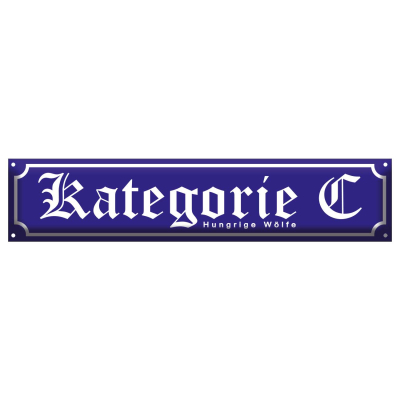 Kategorie C Straßenschild blau