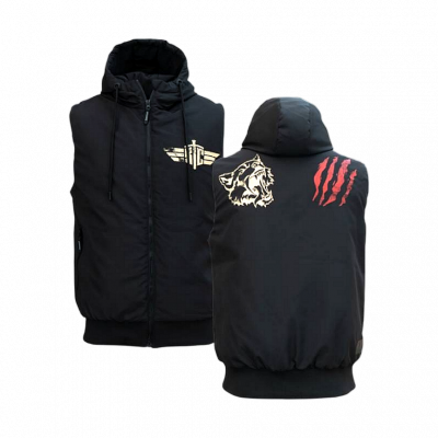 Steppweste KC Wolf schwarz