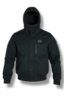 Winterjacke Kategorie C KC Patch schwarz