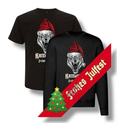 T-shirt Kategorie C Weihnachtswolf Frohes Julfest