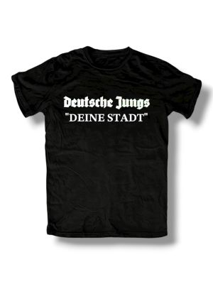 T-shirt Deutsche Jungs Deine Stadt mit Wunschtext Angebot