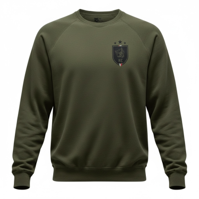 Pullover KC Wappen oliv