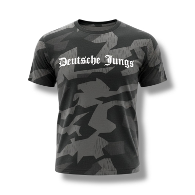 T-Shirt Deutsche Jungs Splittertarn weiß
