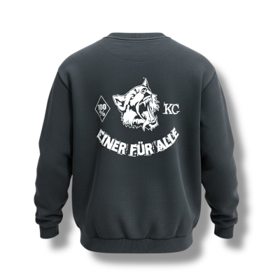 Frauen Sweatshirt Einer für Alle oversized schwarz