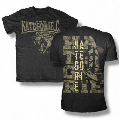 T-shirt Kategorie C Wolf im Splittertarn