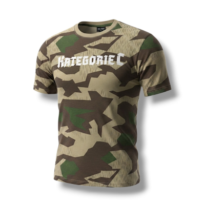 T-shirt Splittertarn Kategorie C oliv weiß