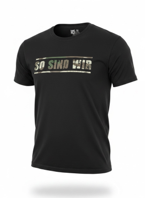 T-shirt So sind wir Tarnschrift schwarz