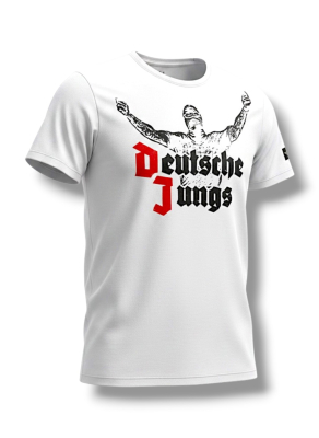 T-shirt Deutsche Jungs weiß Klassiker