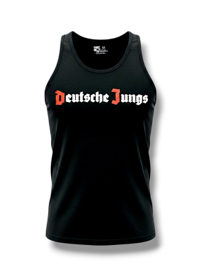 Muskelshirt Deutsche Jungs schwarz Klassiker