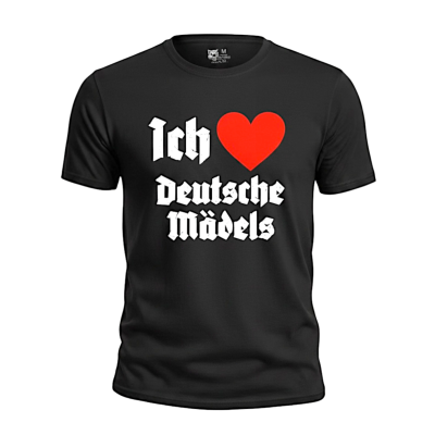 T-shirt Ich liebe Deutsche Mädels