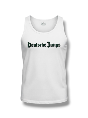 Muskelshirt Deutsche Jungs weiß