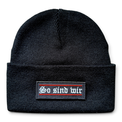 Mütze So sind wir Klettpatch