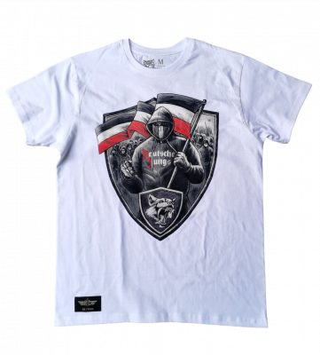 T-shirt Deutsche Jungs Wappen weiß