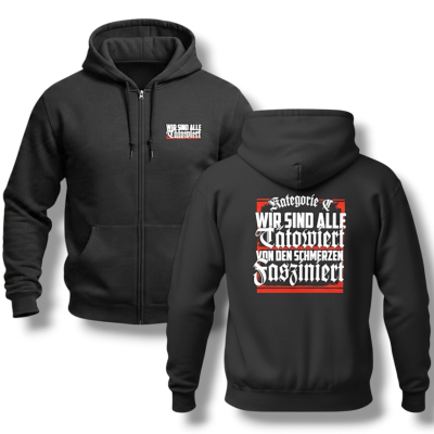 Kapuzenjacke Kategorie C Wir sind alle tätowiert