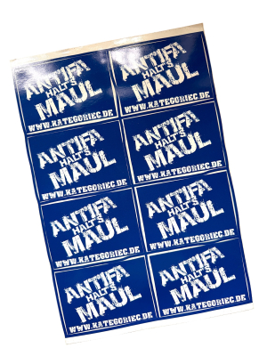 Set Aufkleber Antifa Halts Maul