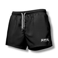 Badeshort So sind wir oldschool schwarz