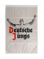 Fahnenbanner Deutsche Jungs weiß