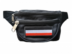 Bauchtasche schwarz weiß rot