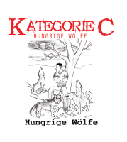 T-Shirt Kategorie C Hungrige Wölfe Oldschool