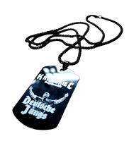 Edelstahl Dogtag Deutsche Jungs Logo schwarz