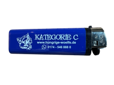 Kategorie C Werbefeuerzeug blau
