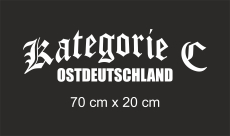 Heckscheibenaufkleber Kategorie C Ostdeutschland