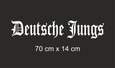 Heckscheibenaufkleber Deutsche Jungs