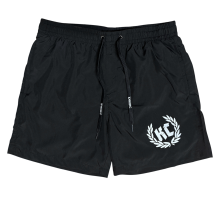 Badeshort KC Lorbeer Kordeldruck