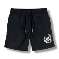 Badeshort KC Lorbeer Kordeldruck