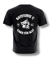 T-shirt Kategorie C Einer für Alle schwarz