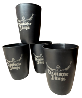 Set Becher Deutsche Jungs schwarz 4 Stück