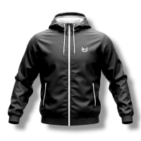 Windjacke KC Lorbeer schwarz weiß