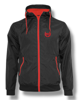 Windjacke KC Lorbeer schwarz rot