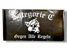 Kategorie C Demobanner PVC groß