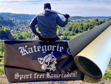 Kategorie C Demobanner PVC groß