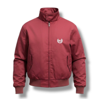 Harringtonjacke KC Lorbeer Stick rot