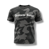 T-shirt Deutsche Jungs Splittertarn weiß